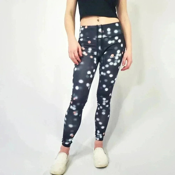 Nike Dri-Fit Essentials Printed Polka Dot Legging Tights Yoga Pants - XS - Picture 2 of 8